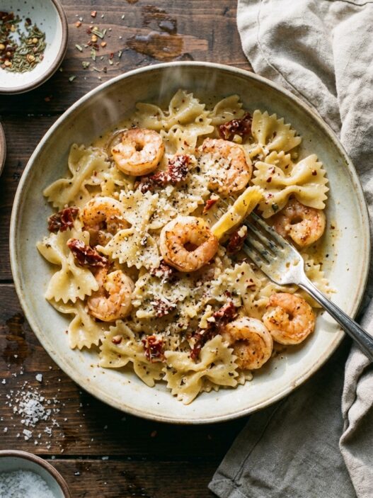 Shrimp Farfalle