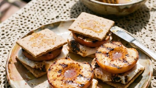 Grilled Peach Smores