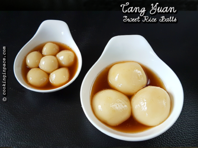 Tangyuan – Sweet Glutinous Rice flour balls with Sesame filling