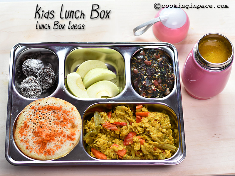 Indian Vegetarian Kids Lunch Box || Bento Lunch 